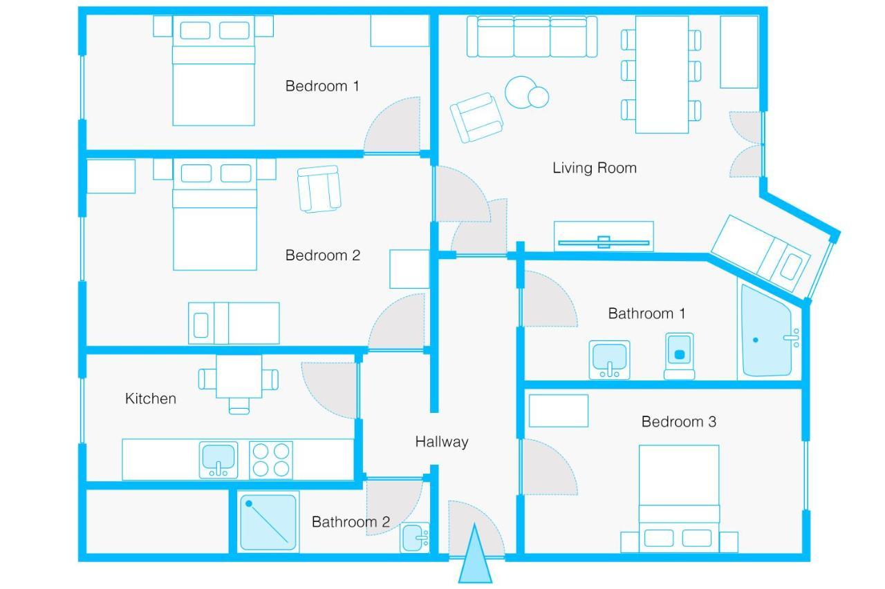 Appartement Boediker Loft, 3 Bedroom App With 2 Bath In Friedrichshain Up To 9 *